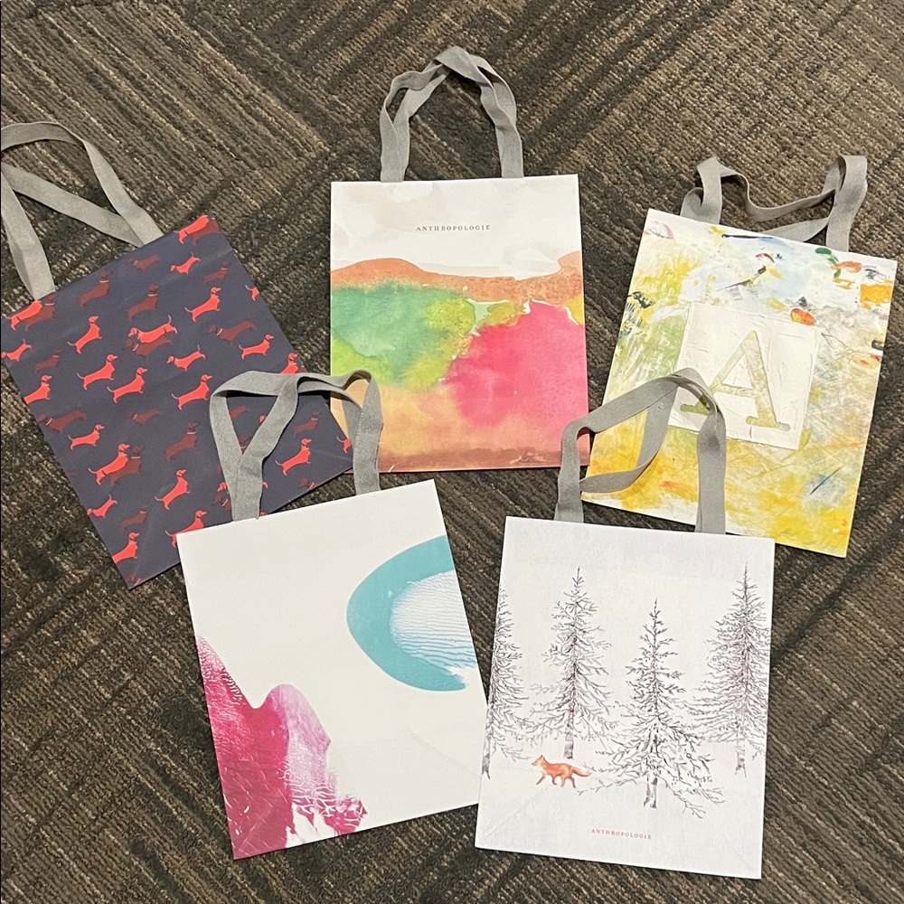 Anthropologie Small Size Gift Bag Set